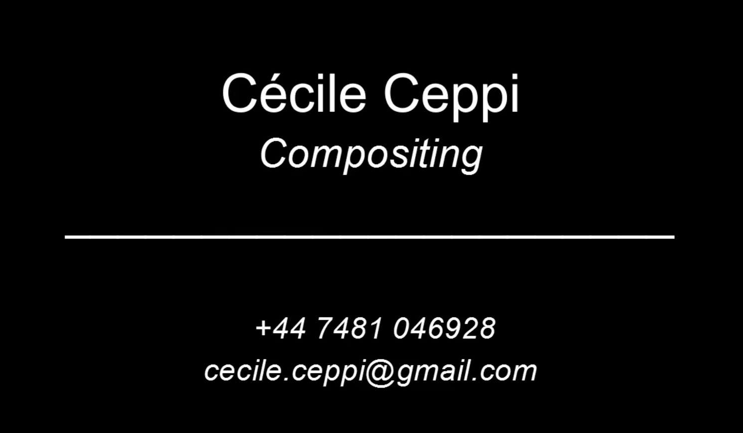 cecile ceppi showreel 2026